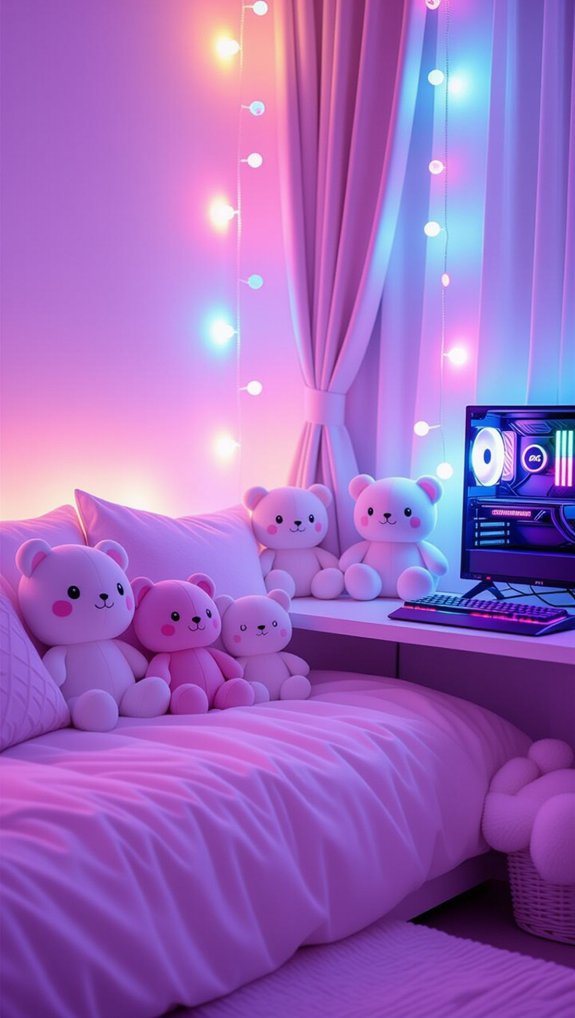 cozy pastel led ambiance
