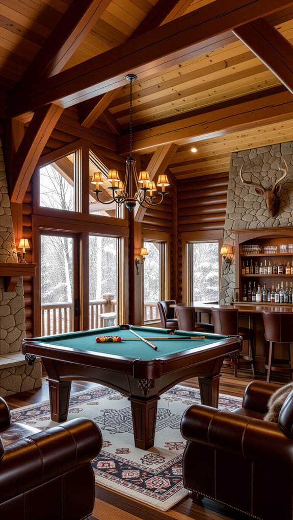 cozy rustic lodge gaming
