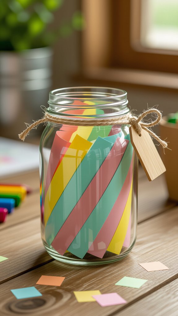 creative resolution jar decorating