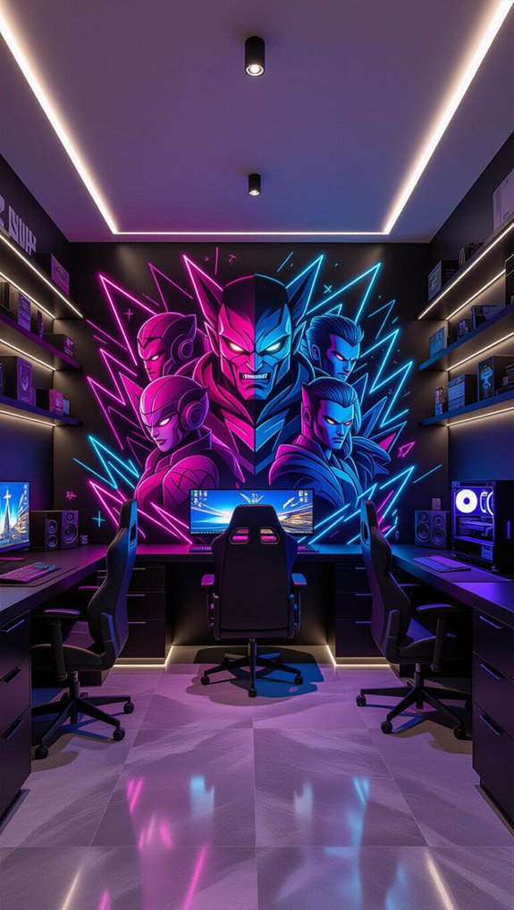 custom gaming mural design