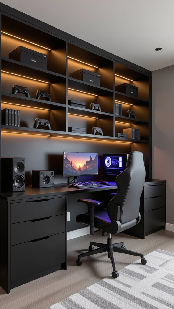 custom gaming shelving solutions