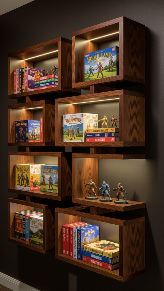 customizable board game shelving