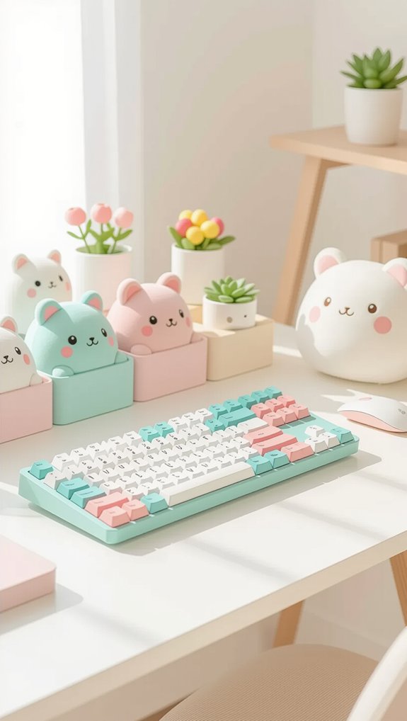cute organized gaming desk