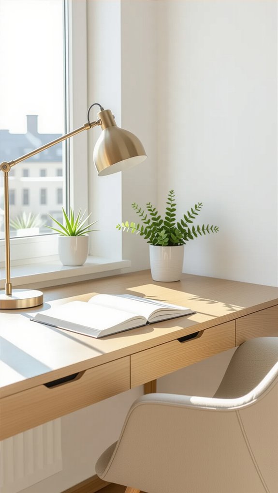 dedicated organized study space