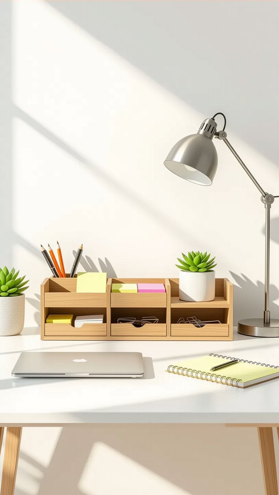 desk organization for productivity