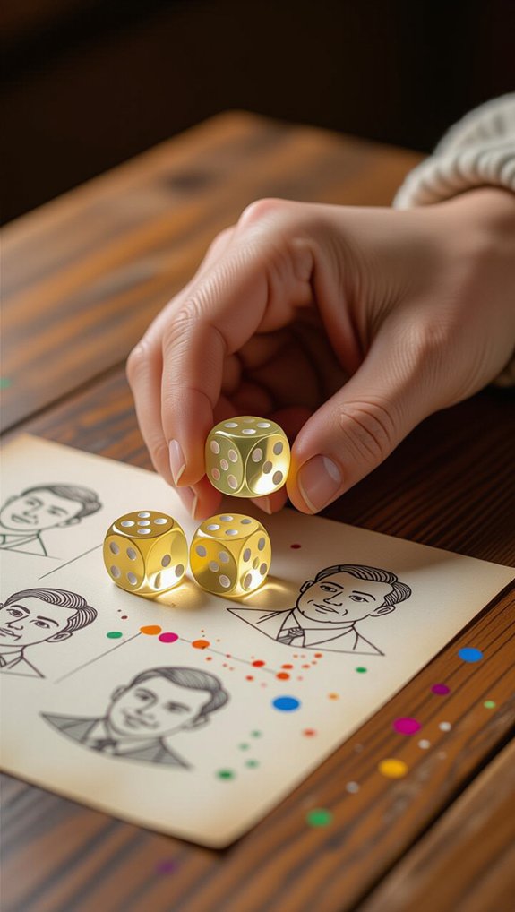 dice rolling for emotions