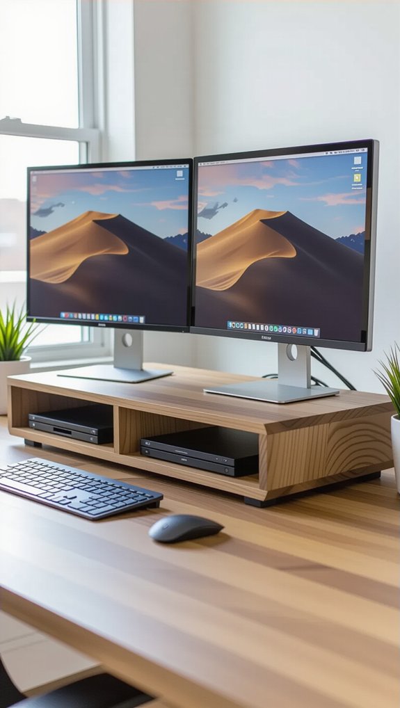 elevate monitors for comfort