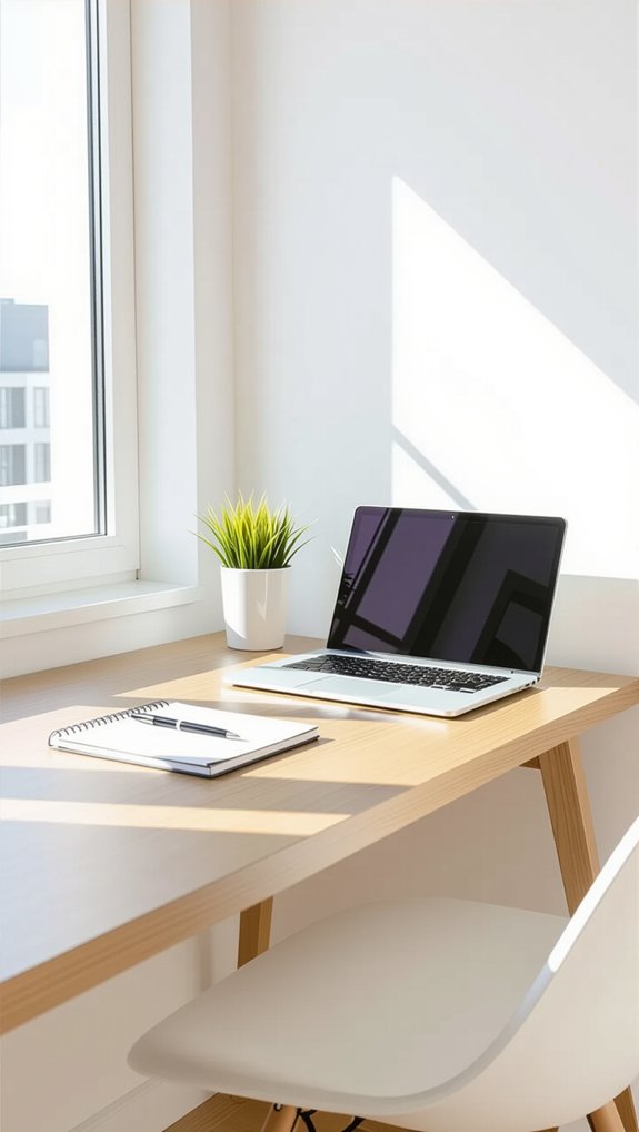 enhance workspace with side table