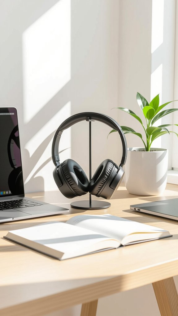 enhanced focus with headphones