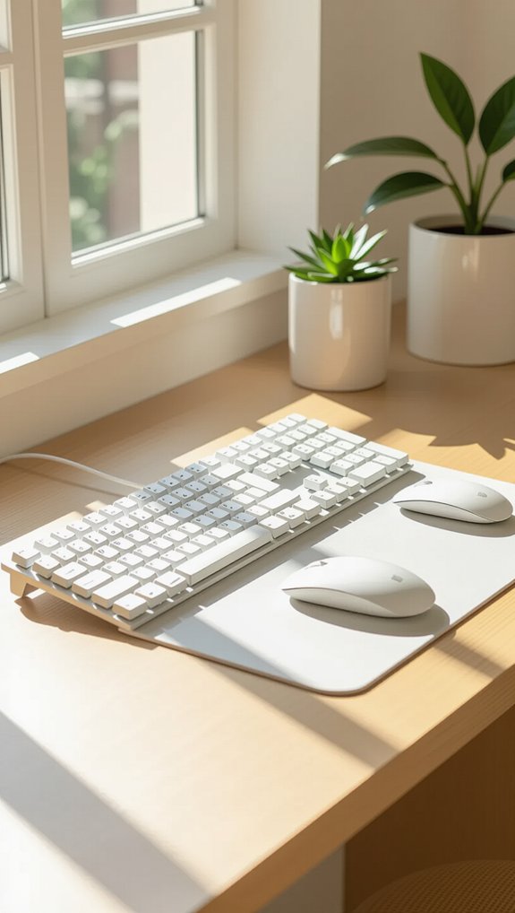 ergonomic keyboard and mouse