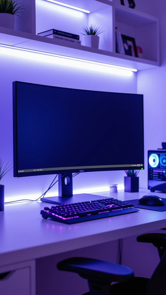 ergonomic wall mounted monitor stand