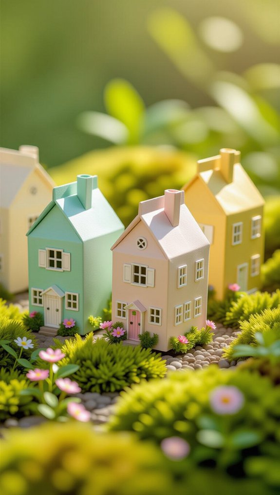 fairy houses from cartons