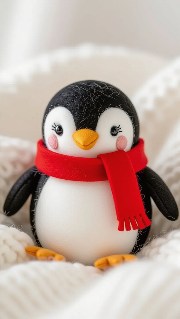 felt penguin decoration ideas