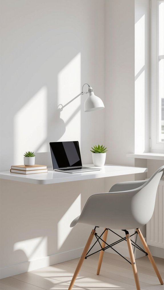 floating wall mounted study table