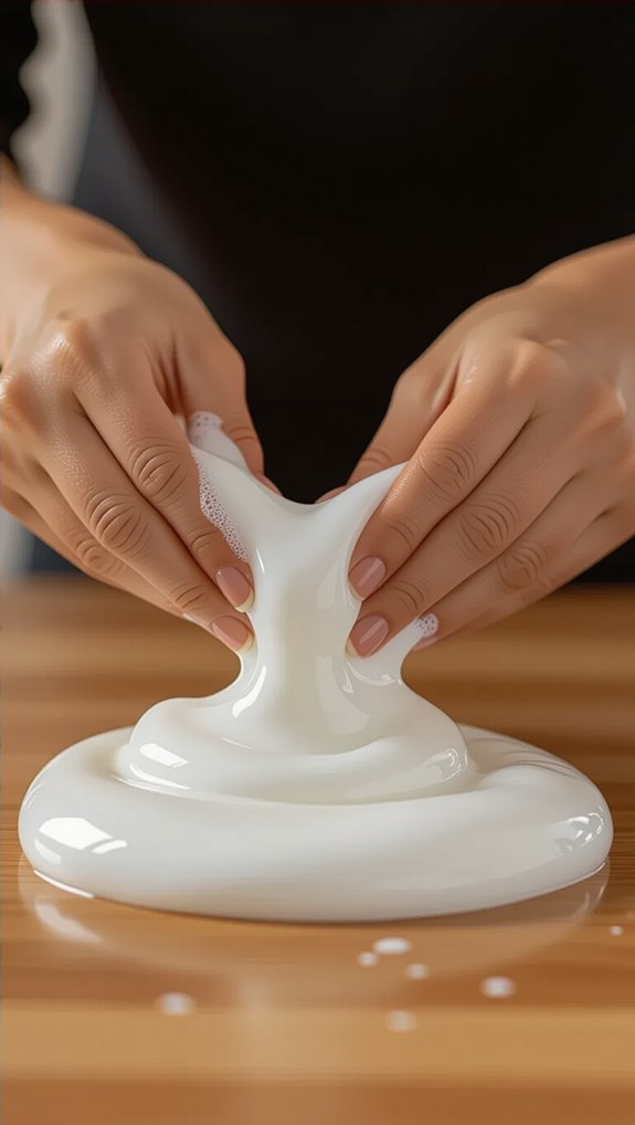 fluffy non sticky shaving cream slime