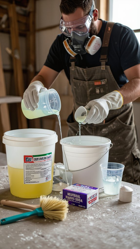 handle muriatic acid safely