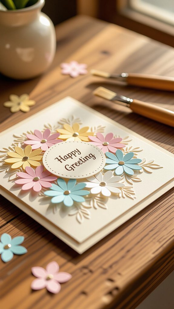 handmade colorful greeting cards