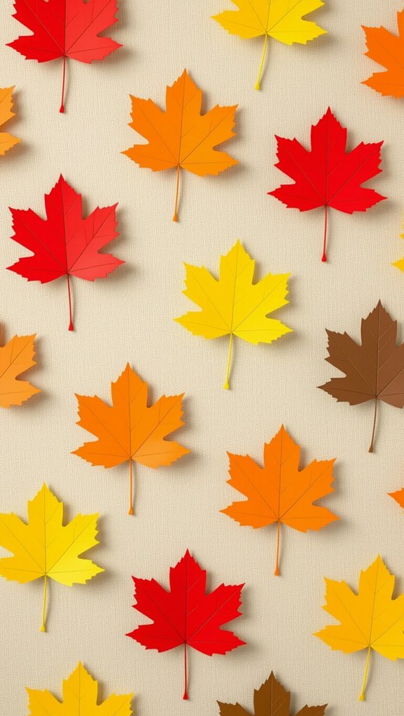 handprint leaves fall art