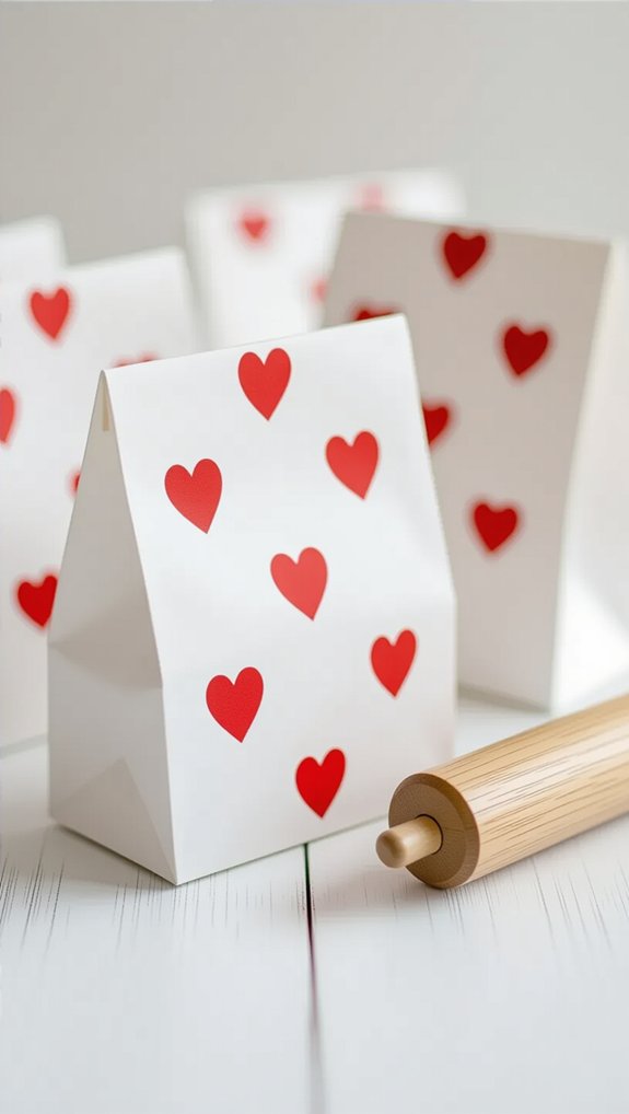 heart shaped stamp printing