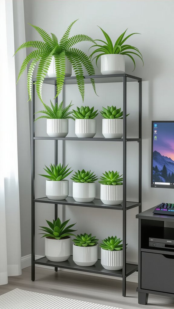 indoor plants shelf design