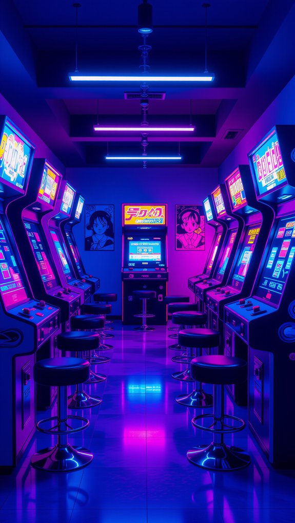 japanese arcade gaming theme