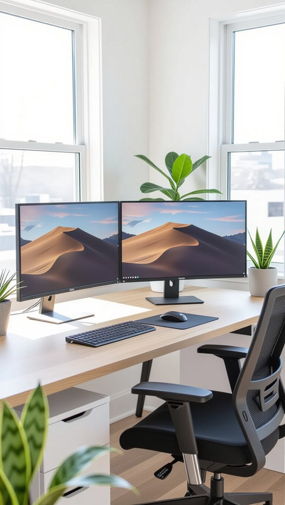 l shaped desk for multitasking