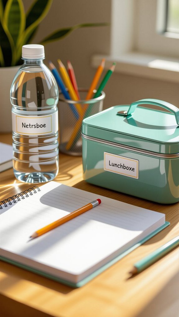label school items effectively