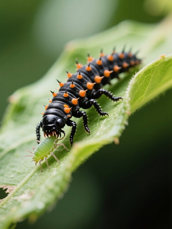 larval predation and growth