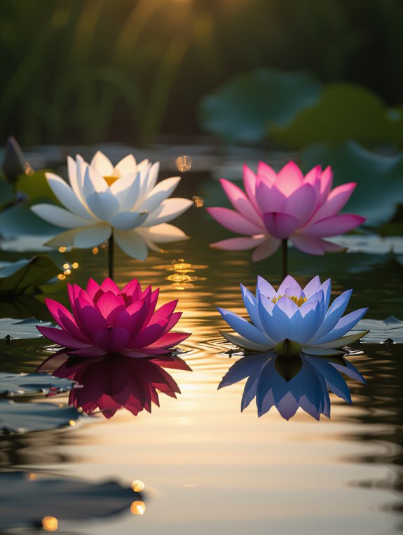 lotus colors symbolize emotions