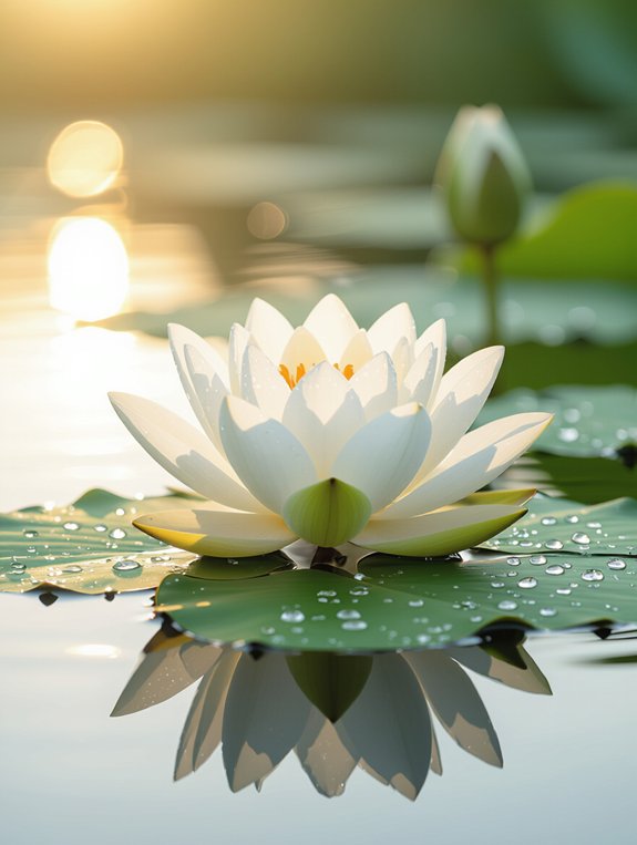 lotus symbolizes abundance and courage