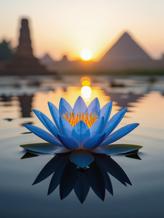 lotus symbolizes creation and rebirth