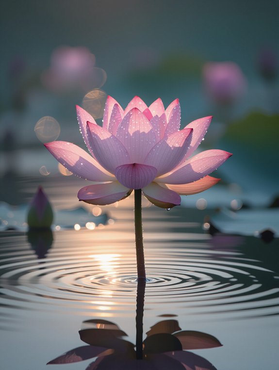 lotus symbolizes growth and enlightenment