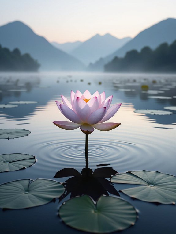 lotus symbolizes purity and growth