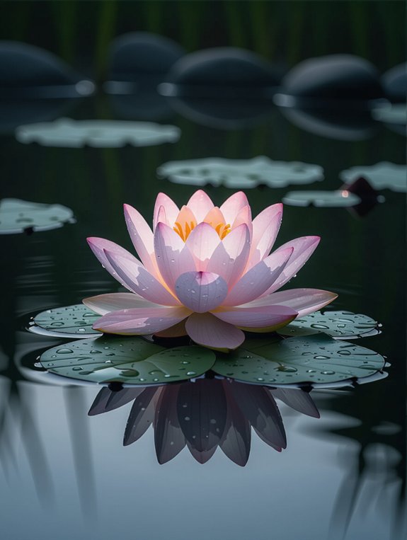 lotus symbolizes strength and purity