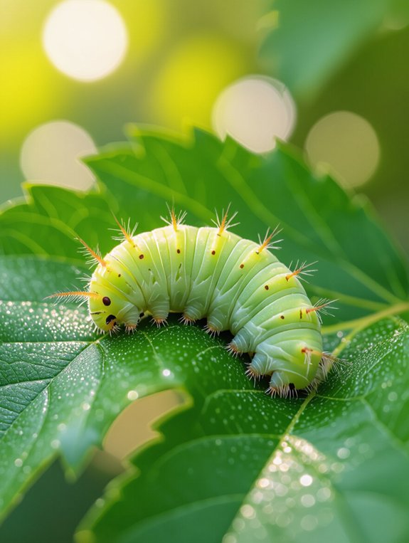 luna moth caterpillar diet