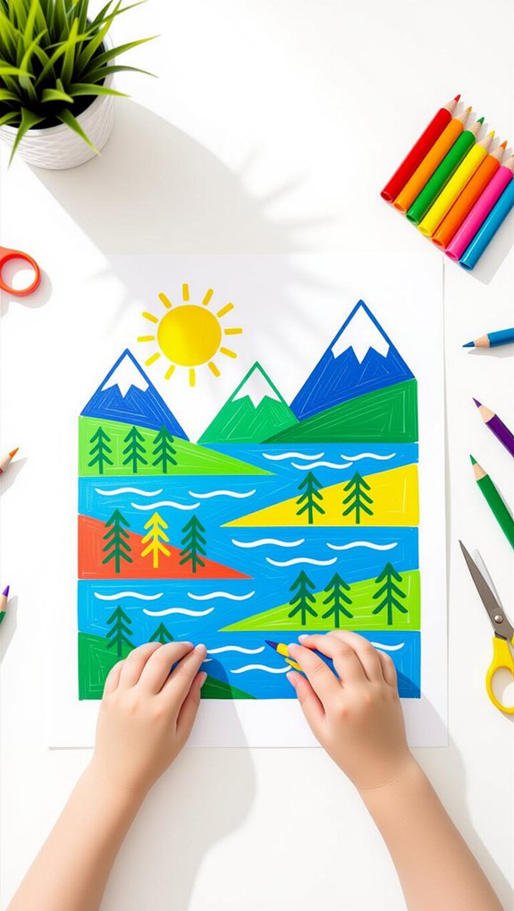 marker waterscape art activity
