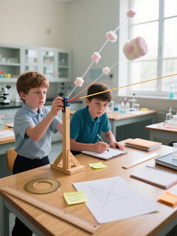 marshmallow catapults test energy