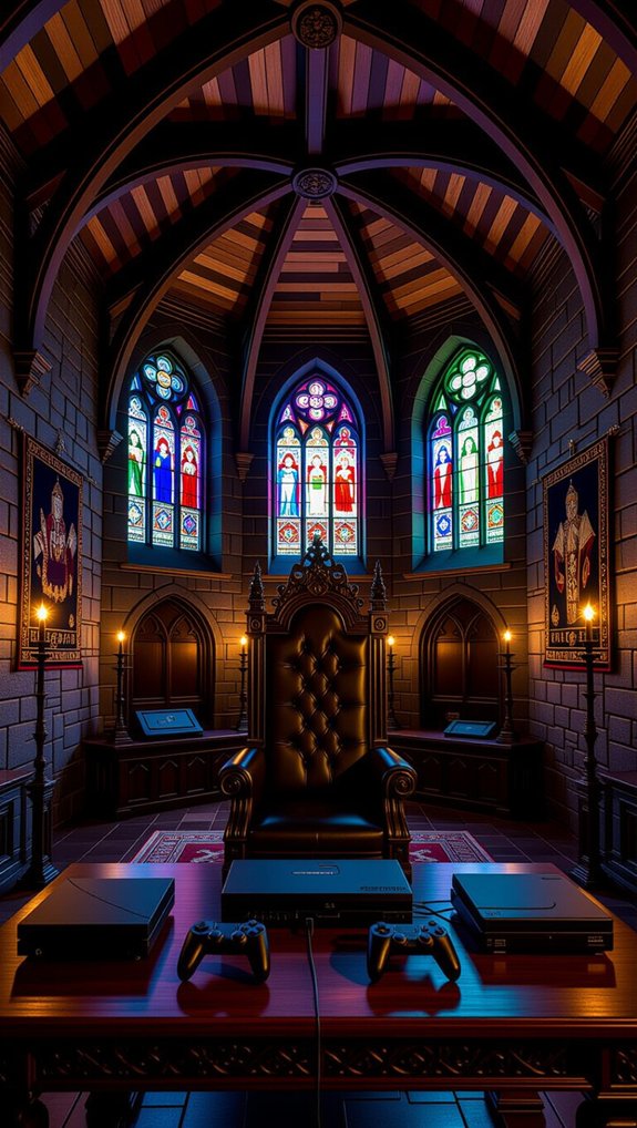 medieval castle gaming throne