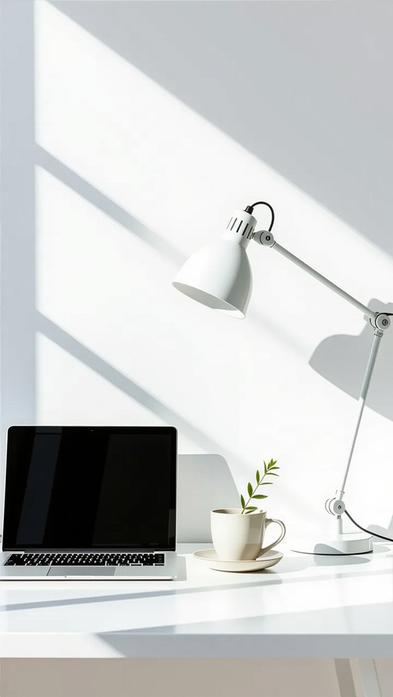 minimalist desk promotes creativity