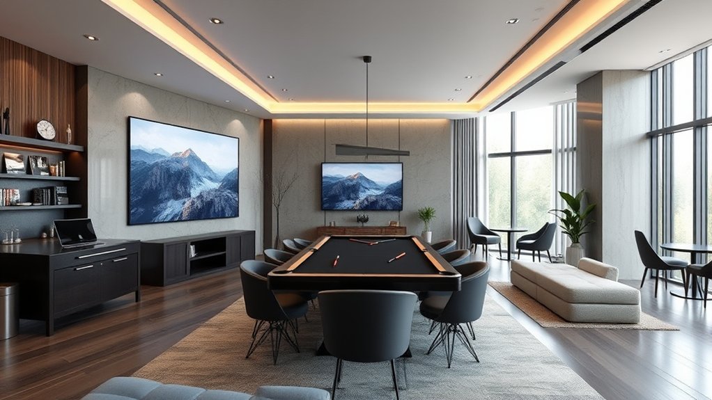 modern game room inspiration