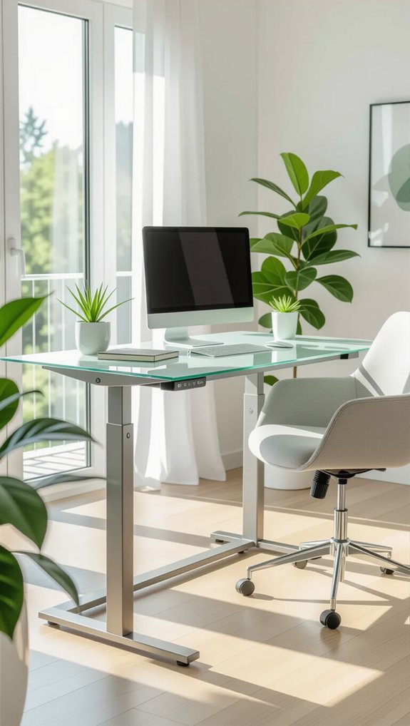 modern glass desk benefits