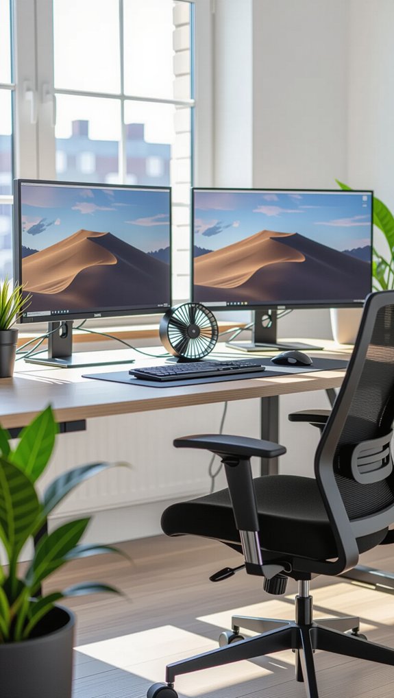 monitor cooling airflow system