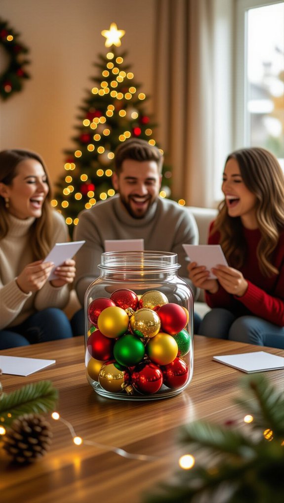 ornament guessing holiday game