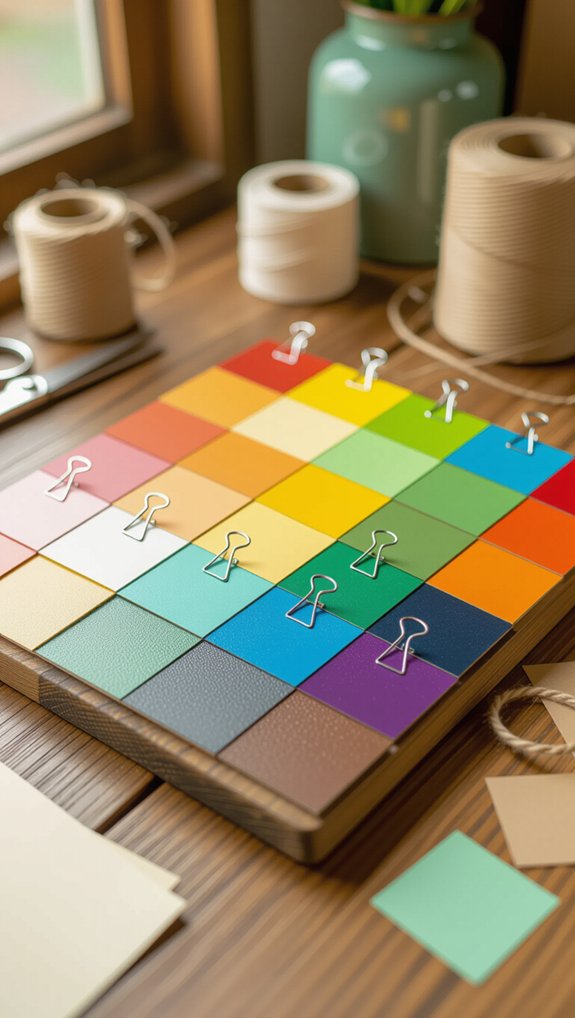 paint chip crafts ideas