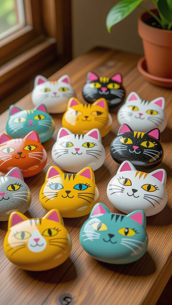 paint creative personality cats