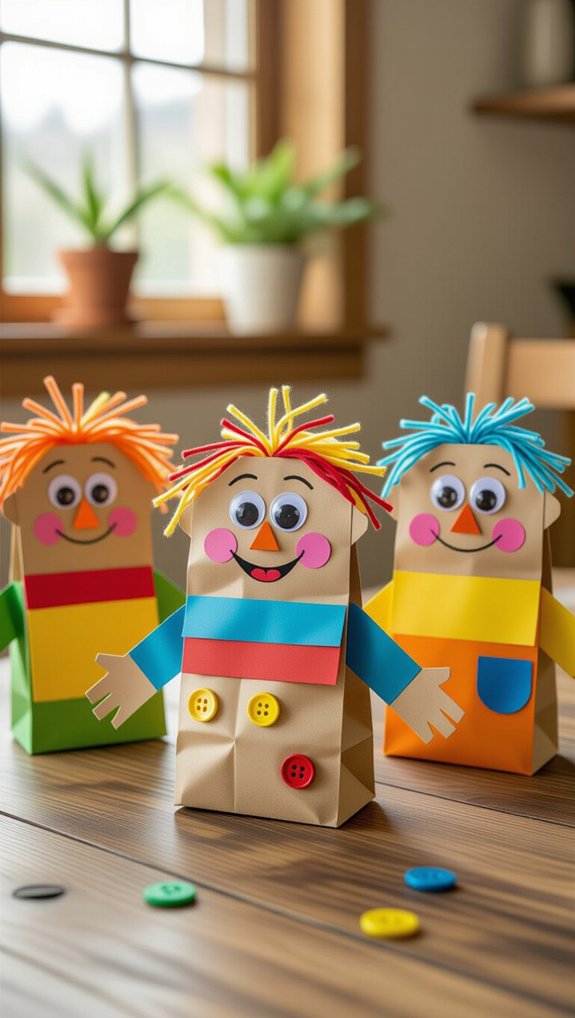 paper bag puppet creation