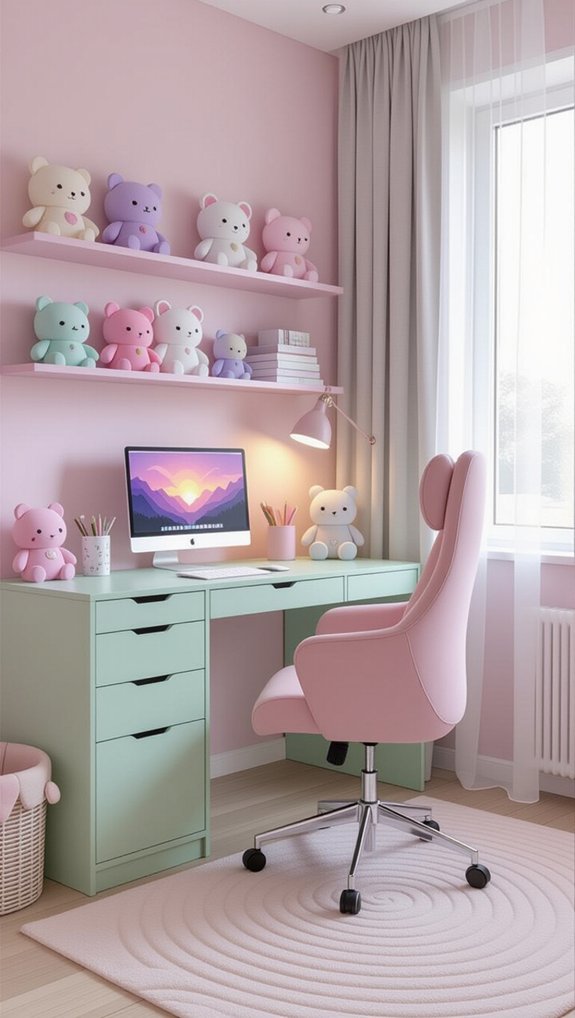 pastel furniture for gaming