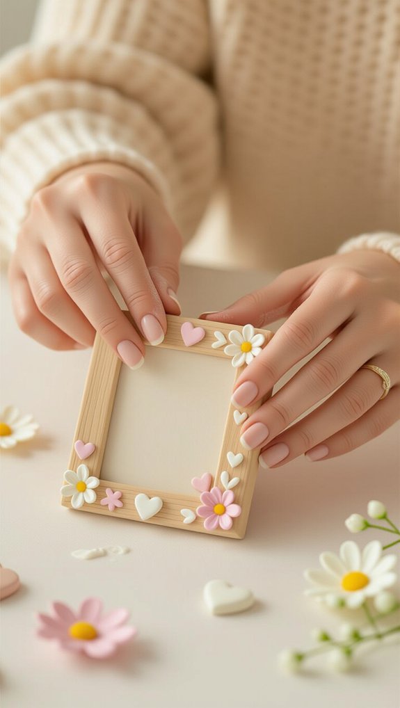 personalized clay photo frame