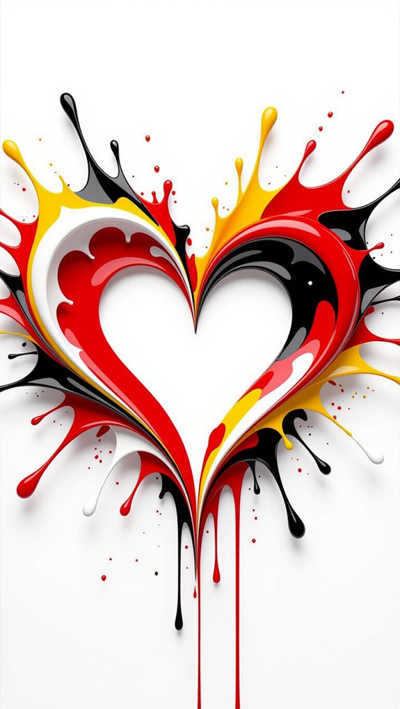 pollock inspired splatter art