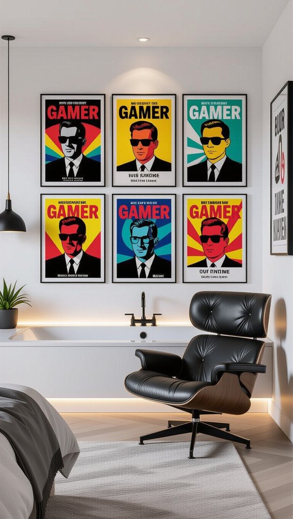 pop culture poster wall